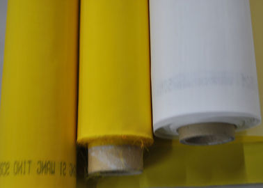 100% Monofilament Polyesternetwerk voor Textieldruk 120T - Witte/Gele Kleur 34