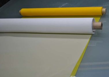 Wit/Geel de Druknetwerk van de Polyesterserigrafie, 300Mesh-Polyester het Vastbouten Doek