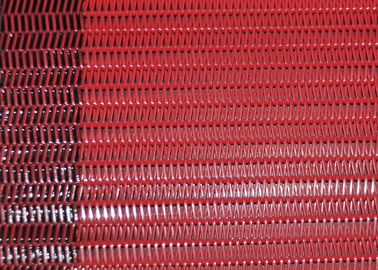 Het rode het Netwerk Drogere Scherm van de Polyester Spiraalvormige Transportband voor Document dat Machine maakt
