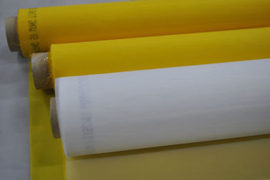 43T-80 de Druknetwerk van de polyesterserigrafie voor Textieldruk Witte/Gele Kleur