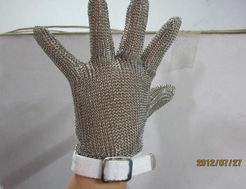 China S Scherpe Handschoen van Grootte sneed de Witte Chainmail, de Veiligheidshandschoenen van het Metaalnetwerk Bestand leverancier