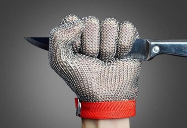 SS304 de Handschoenen van de het Vleessnijmachine van het roestvrij staalnetwerk voor Slagers Beschermend Snijden